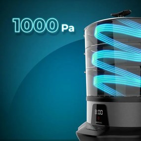 Vaporizador Vapovita 3000 Pro para cozinhar rápido e saudável com capacidade de 1L, graças à sua potência de 1000W. Tempo ajustável