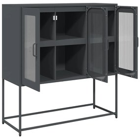 Aparador 100,5x39x107 cm aço laminado a frio antracite