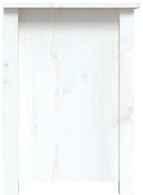 Móvel de TV 103x36,5x52 cm madeira de pinho maciça branco