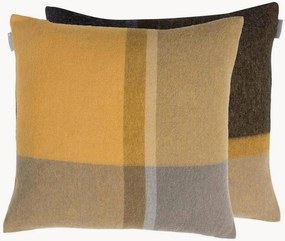 Capa de almofada reversível em lã de alpaca Manhattan