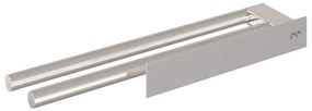 Suporte de Toalha Prateado 40 x 9 x 4 cm Aço inoxidável