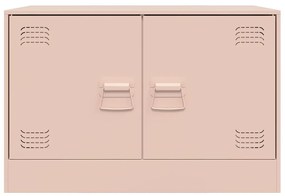 Móveis de TV 2 pcs 67x39x44 cm aço rosa