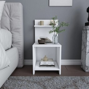 Mesa de Cabeceira Ullman – Branco – 35,6 x 37,4 x 72 cm