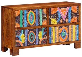 Armário para Sapatos vidaXL 90x35x55 cm em Madeira Maciça de Acácia