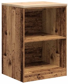 Armários de garagem 6 pcs derivados de madeira madeira velha
