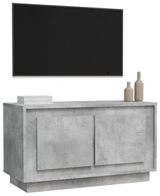 Móvel de TV 80x35x45 cm derivados de madeira cinzento cimento