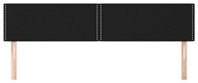 Cabeceira de cama 2 pcs tecido 90x5x78/88 cm preto