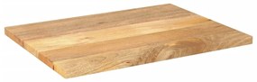 Tampo de mesa retangular 70x50x2,5 cm mangueira maciça