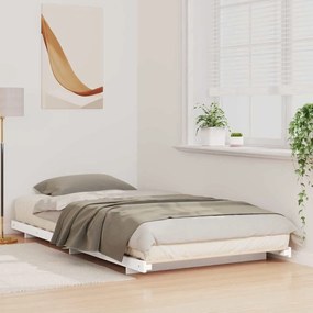 Estrutura de cama de chão Branco 90 x 210 cm