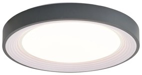 Plafon Moderno Cinzento com Branco 48cm incl. LED Regulável - Kanton Moderno