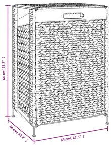 Cesto para roupa suja 44x34x64 cm jacinto de água