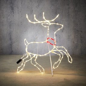Candeeiro de pé de Natal Veado 50cm Incl. LED com temporizador IP44 - Pax