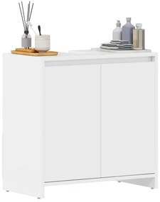 Armário casa de banho 60x33x61 cm contrapl. branco brilhante