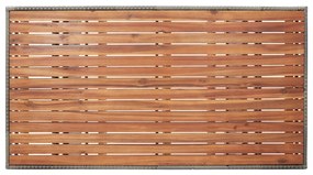 Mesa de jardim 120x70x66 cm madeira de acácia maciça cinzento