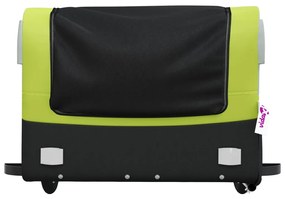 Reboque para bicicleta 45 kg ferro preto e verde