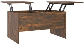 Mesa de centro80x50x42,5cm madeira processada carvalho fumado