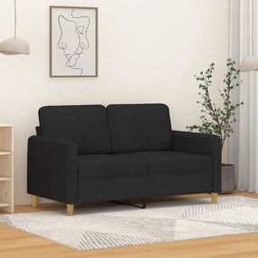 Sofá de 2 Lugares Chloé - Em Tecido - Cor Preto - 138 x 77 x 80 cm - C