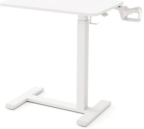 Mesa dobrável móvel com tampo inclinável de 90° - Natural