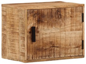 vidaXL Mesa de cabeceira de parede 40x30x25cm madeira mangueira maciça