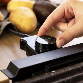 Grelhador elétrico cozinha com Potência 2000 W, Estrutura de bambu, Tasty&Grill 2000 Bamboo LineStone. Termóstato ajustável, Superfície Grill, Revesti