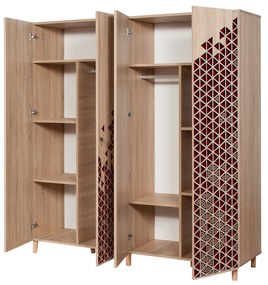 Roupeiro Imaj – Carvalho Sonoma – 180x192x52 cm