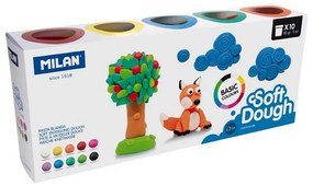 Jogo de Plasticina Milan Soft Dough 913510B Vegetal