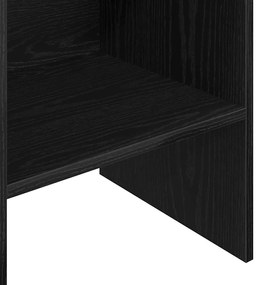 Gabinete de Livros Carvalho preto 40 x 35 x 180 cm