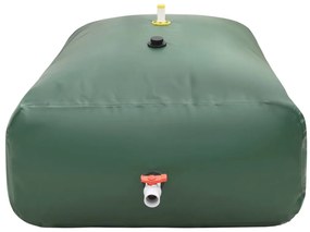 Depósito de água dobrável com torneira 2100 L PVC