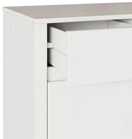 Buffet vidaXL "DRAMMEN" Branco 79x43x75,5 cm Madeira Sólida de Pinheir