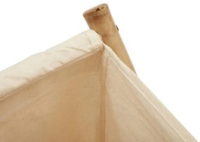 Cesto de roupa 41,5x36x63,5 cm bambu branco nata