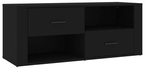 Móvel de TV 100x35x40 cm madeira processada preto