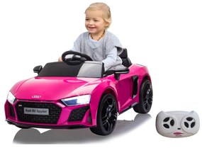 Carro elétrico infantil 12V Audi R8 Spyder V10 performance quattro rosa