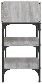 Mesas cabeceira 2pcs 35x34,5x70 cm deriv.madeira cinza sonoma