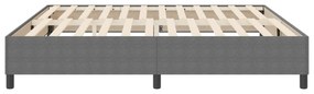 Cama Box VidaXL Cinza Claro 200x200 cm em Tecido de Corduroy