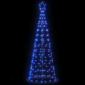 vidaXL LED Árvore de Natal 200 LEDs Azul 182 cm