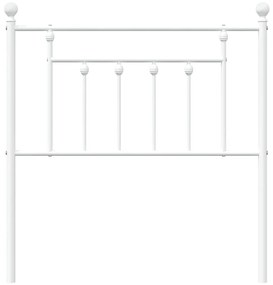 Cabeceira de cama 80 cm metal branco