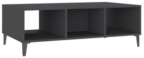 Mesa de centro 103,5x60x35 cm derivados de madeira cinza
