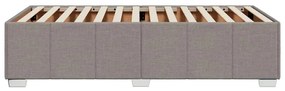 Estrutura cama sem colchão 100x200 cm tecido cinza-acastanhado