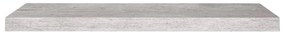 Prateleiras de parede 2 pcs 80x23,5x3,8cm MDF cinzento-cimento