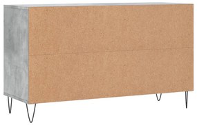 Sapateira 102x36x60 cm derivados de madeira cinzento cimento