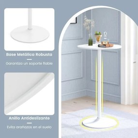 Mesa com Altura de Bar de 101,5 cm (BANCOS NÃO INCLUIDOS) Conversível em Mesa de Café com 56 cm de Altura de Pub Bar Branca