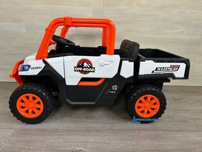 Carro elétrico para crianças 1 a 6 anos 12V 4x4 Buggy 1000RR rodas borracha e controlo remoto Laranja