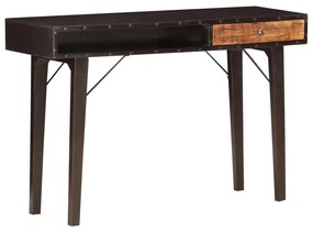 Mesa consola 118x35x76 cm madeira recuperada maciça