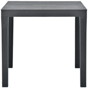 Mesa de jardim com 2 bancos plástico antracite