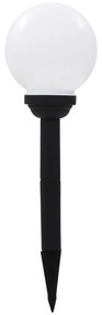 Candeeiro solar de exterior LED 8 pcs esférico 15 cm RGB