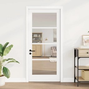 vidaXL Porta Interior com Vidro "ORKDAL" Branca 86x198,5x4 cm