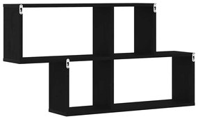 Armário de Parede de Carvalho Preto vidaXL 76x15x53 cm Feito de Madeir