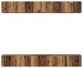 Conjunto de móvel de TV 6 pcs Madeira antiga 60 x 30 x 35 cm