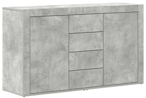 Aparador vidaXL Cinza Concreto Madeira Engenheirada 120 x 36 x 69 cm