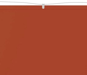 Toldo vertical 60x600 cm tecido oxford cor terracota